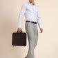 Grey Solid Slim Fit Formal Trouser | Greenfibre