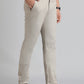 Beige Solid Slim Fit Club Wear Trouser | JB Studio