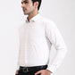 White Checked Slim Fit Formal Shirt | Greenfibre