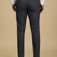 Dark Grey Checked Super Slim Fit Formal Trouser | Greenfibre