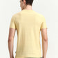 Yellow Solid Slim Fit T-Shirt | Greenfibre