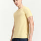 Yellow Solid Slim Fit T-Shirt | Greenfibre