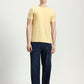 Yellow Solid Slim Fit T-Shirt | Greenfibre