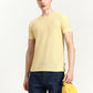Yellow Solid Slim Fit T-Shirt | Greenfibre