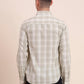 Light Green Checked Slim Fit Casual Shirt | Greenfibre