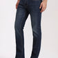 Indigo Blue Washed Straight Fit Jeans | Greenfibre