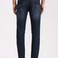 Indigo Blue Washed Straight Fit Jeans | Greenfibre