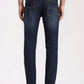 Indigo Blue Washed Straight Fit Jeans | Greenfibre