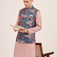 Multicolor Printed Regular Fit Bandhgala Jacket | JB Studio