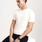 White Checked Slim Fit T-Shirt | Greenfibre