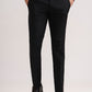 Black Solid Slim Fit Formal Trouser | Greenfibre