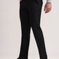 Black Solid Slim Fit Formal Trouser | Greenfibre