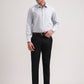 Black Solid Slim Fit Formal Trouser | Greenfibre