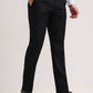 Black Solid Slim Fit Formal Trouser | Greenfibre