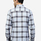 Light Blue Checked Slim Fit Casual Shirt | Greenfibre