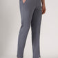 Grey Solid Neo Fit Casual Trouser | Greenfibre