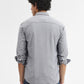 Grey Striped Smart Fit Semi Casual Shirt | Greenfibre