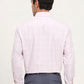 Pink & White Checked Regular Fit Formal Shirt | Greenfibre