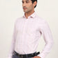 Pink & White Checked Regular Fit Formal Shirt | Greenfibre