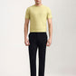 Lime Green Checked Slim Fit T-Shirt | Greenfibre