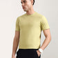 Lime Green Checked Slim Fit T-Shirt | Greenfibre