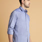Purple Solid Smart Fit Semi Casual Shirt | Greenfibre