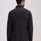 Dark Grey Striped Slim Fit Formal Trouser | Greenfibre