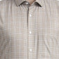 Brown Checked Regular Fit Formal Shirt | Greenfibre