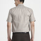 Brown Checked Regular Fit Formal Shirt | Greenfibre