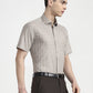 Brown Checked Regular Fit Formal Shirt | Greenfibre