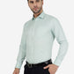 Green Checked Slim Fit Formal Shirt | Greenfibre
