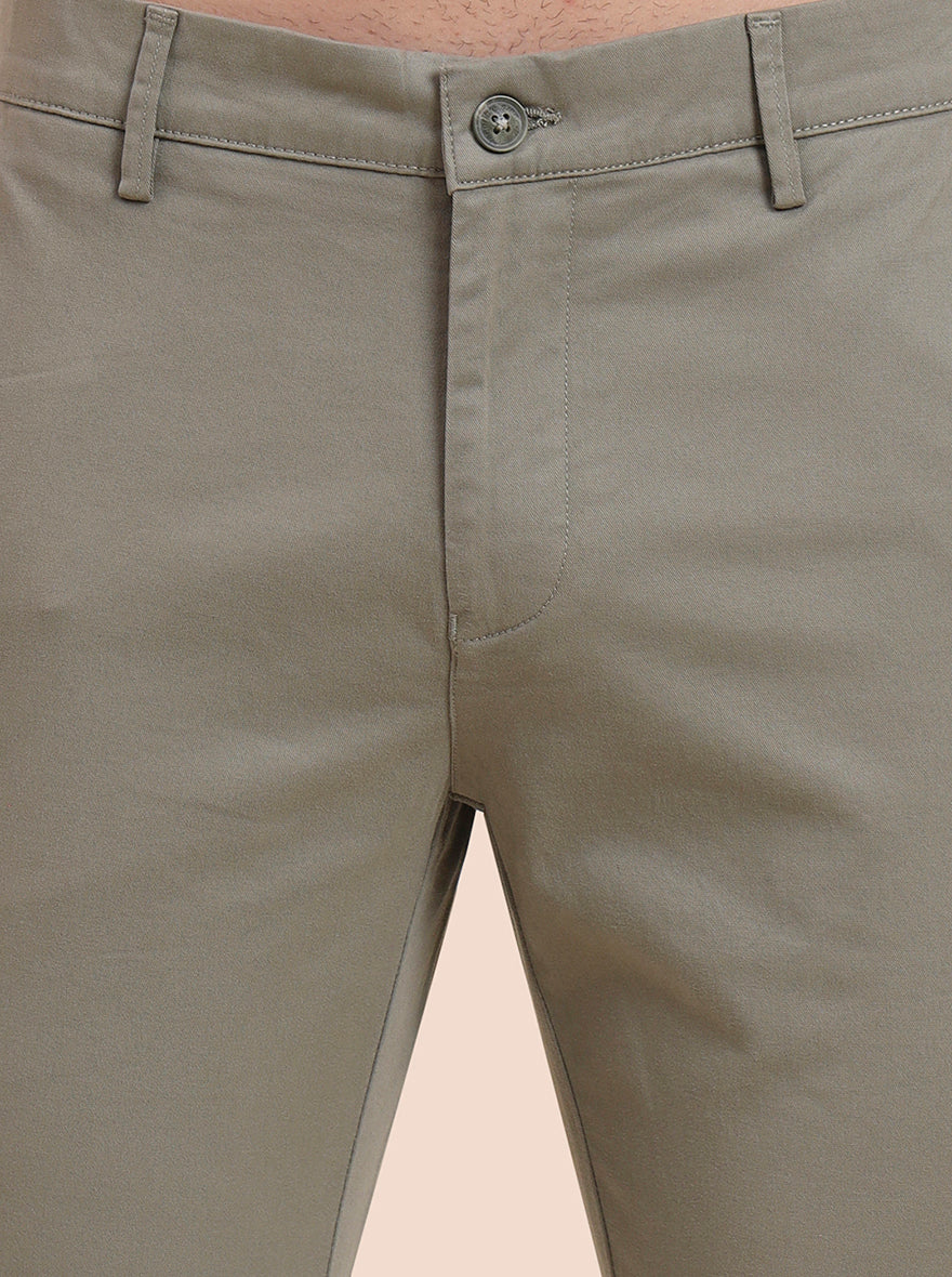 Pista Solid Super Slim Fit Casual Trouser | Greenfibre