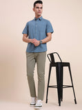 Pista Solid Super Slim Fit Casual Trouser | Greenfibre