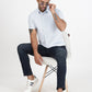 Light Blue Printed Slim Fit Casual Shirt | Greenfibre