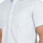 Light Blue Printed Slim Fit Casual Shirt | Greenfibre