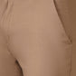 Brown Checked Super Slim Fit Casual Trouser | Greenfibre