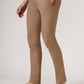Brown Checked Super Slim Fit Casual Trouser | Greenfibre