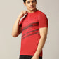 Red Printed Slim Fit T-Shirt | Jade Play