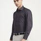Purple Printed Slim Fit Formal Shirt | Greenfibre