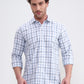 Blue Checked Smart Fit Semi Casual Shirt | Greenfibre