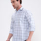 Blue Checked Smart Fit Semi Casual Shirt | Greenfibre