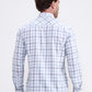 Blue Checked Smart Fit Semi Casual Shirt | Greenfibre
