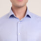 Light Blue Solid Slim Fit Formal Shirt | Metal