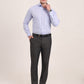 Light Blue Solid Slim Fit Formal Shirt | Metal