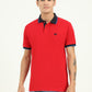 Blood Red Solid Slim Fit Polo T-Shirt | Greenfibre
