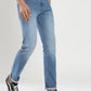 Blue Washed Straight Fit Jeans | Greenfibre