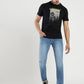 Blue Washed Straight Fit Jeans | Greenfibre
