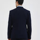 Blue Solid Regular Fit Blazer | Greenfibre