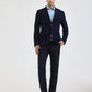 Blue Solid Regular Fit Blazer | Greenfibre