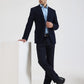Blue Solid Regular Fit Blazer | Greenfibre